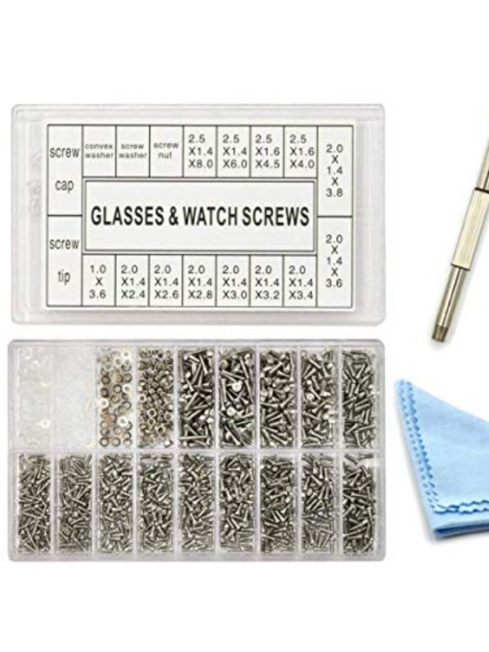 Eyeglass Sunglass Repair Kit Spectacles Repair Kit Stainless Steel Screws